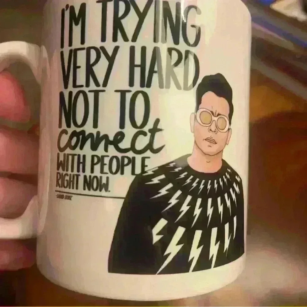 Schitt’s Creek Mug, David Rose, “I’m trying very hard not to connect‎ with… - Picture 2 of 5